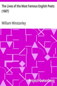 The Lives of the Most Famous English Poets (1687) — William Winstanley cover