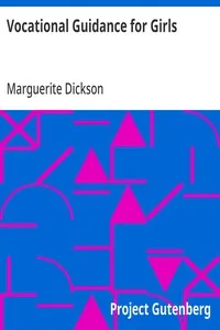 Vocational Guidance for Girls cover