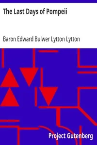 The Last Days of Pompeii — Edward Bulwer Lytton, Baron Lytton cover