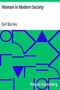 Woman in Modern Society — Earl Barnes cover