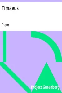Timaeus — Plato cover