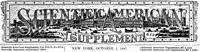 Scientific American Supplement, No. 613, October 1, 1887 cover