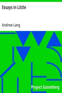 Essays in Little — Andrew Lang cover