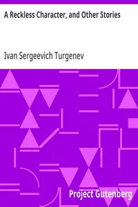 A Reckless Character, and Other Stories cover