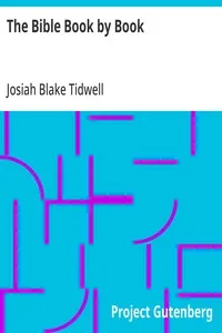 The Bible Book by Book: A Manual for the Outline Study of the Bible by Books — Josiah Blake Tidwell cover