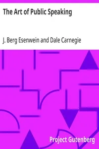 The Art of Public Speaking — J. Berg (Joseph Berg) Esenwein cover