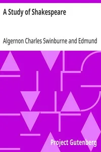 A Study of Shakespeare — Algernon Charles Swinburne cover