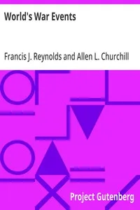 World's War Events $v Volume 3: Beginning with the departure of the first American destroyers for service abroad in April, 1917, and closing with the treaties of peace in 1919. — Anonymous cover