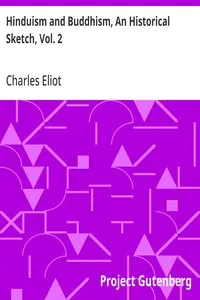 Hinduism and Buddhism, An Historical Sketch, Vol. 2 — Charles Eliot cover
