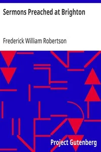 Sermons Preached at Brighton: Third Series — Frederick William Robertson cover