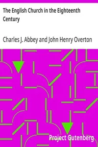The English Church in the Eighteenth Century cover