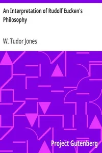 An Interpretation of Rudolf Eucken's Philosophy — W. Tudor (William Tudor) Jones cover