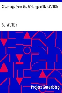 Gleanings from the Writings of Bahá'u'lláh cover
