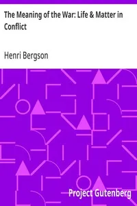 The Meaning of the War: Life & Matter in Conflict cover