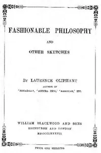 Fashionable Philosophy, and Other Sketches cover