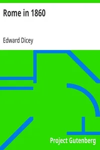 Rome in 1860 — Edward Dicey cover