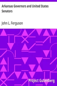 Arkansas Governors and United States Senators — John L. (John Lewis) Ferguson cover