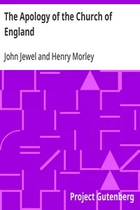 The Apology of the Church of England cover