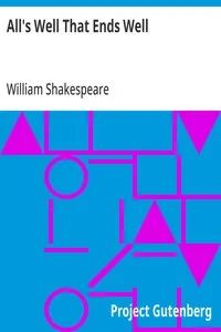 All's Well That Ends Well — William Shakespeare cover