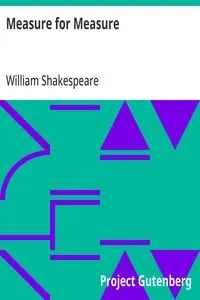 Measure for Measure — William Shakespeare cover