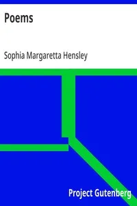 Poems — Sophia Margaretta Hensley cover