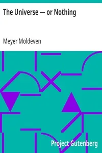 The Universe — or Nothing — Meyer Moldeven cover