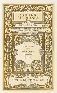 Modern Eloquence: Vol III, After-Dinner Speeches P-Z — Anonymous cover