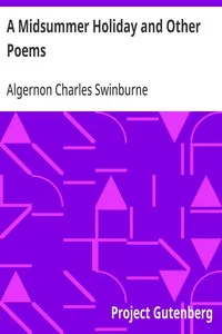 A Midsummer Holiday and Other Poems cover