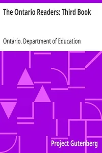 The Ontario Readers: Third Book — Ontario. Department of Education cover