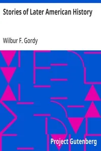 Stories of Later American History cover