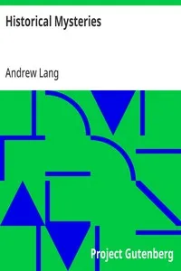 Historical Mysteries — Andrew Lang cover