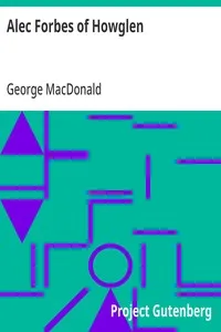 Alec Forbes of Howglen — George MacDonald cover