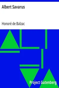 Albert Savarus cover