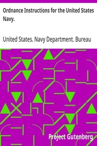 Ordnance Instructions for the United States Navy.: 1866. Fourth edition. cover