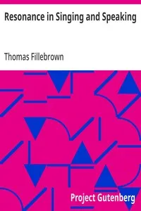 Resonance in Singing and Speaking cover