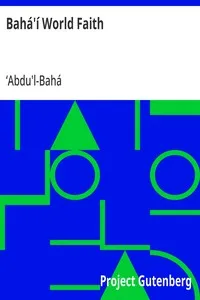 Bahá'í World Faith — ʻAbdu'l-Bahá cover