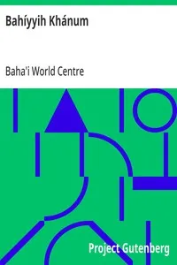 Bahíyyih Khánum cover
