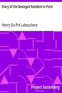 Diary of the Besieged Resident in Paris cover