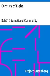 Century of Light — Bahá'í International Community cover