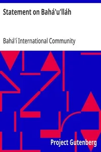 Statement on Bahá'u'lláh — Bahá'í International Community cover