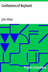Confessions of Boyhood — John Albee cover