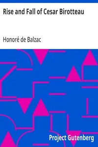 Rise and Fall of Cesar Birotteau — Honoré de Balzac cover