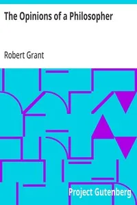 The Opinions of a Philosopher cover