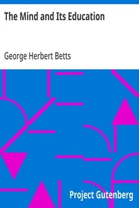 The Mind and Its Education — George Herbert Betts cover