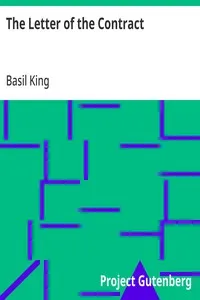 The Letter of the Contract — Basil King cover