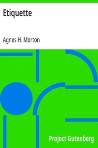 Etiquette — Agnes H. Morton cover
