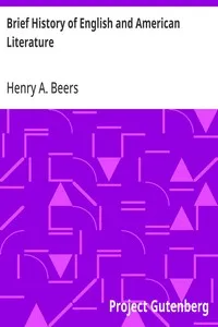 Brief History of English and American Literature — Henry A. (Henry Augustin) Beers cover