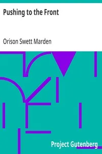 Pushing to the Front — Orison Swett Marden cover