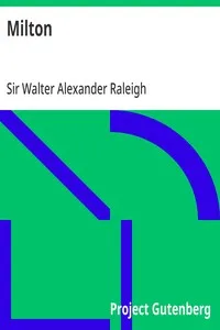 Milton — Walter Alexander, Sir Raleigh cover