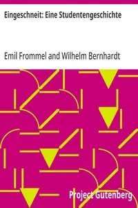 Eingeschneit: Eine Studentengeschichte — Emil Frommel cover